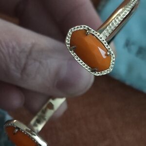 Kendra Scott Gold Bracelet with Orange Stones